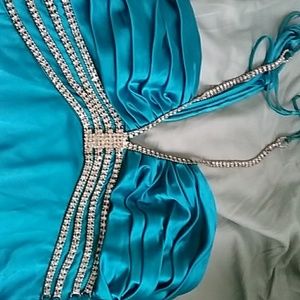 Teal formal dress